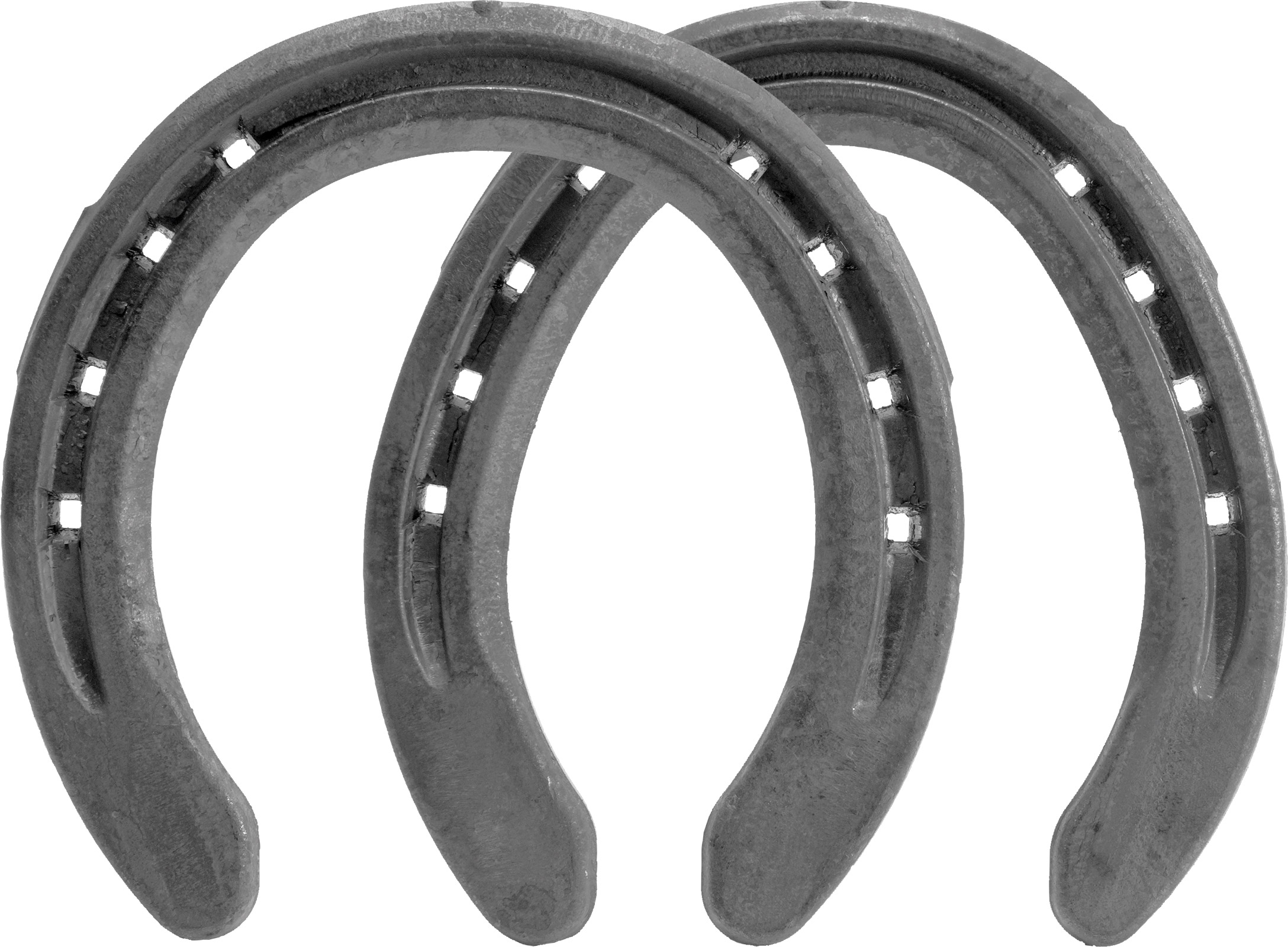 St.Croix Eventer Plus Steel horseshoes, front and hind, bottom view