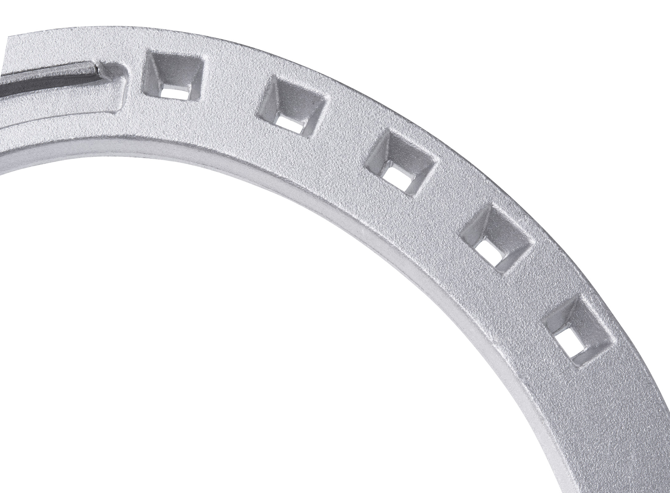 St. Croix Plain Aluminium horseshoe, detail