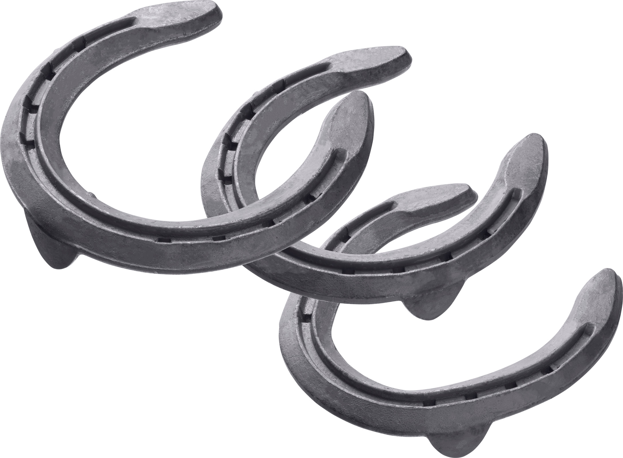 St. Croix Forge Eventer Steel horseshoes, bottom side view