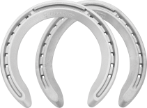 St. Croix Concorde XLT horseshoes, front and hind, bottom view